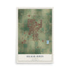 Map of Hilmar-Irwin, California, 12 x 18 inch unframed archival matte print