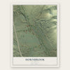 Hornbrook, California map print, the full design
