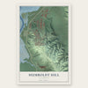 Humboldt Hill, California map print, the full design