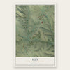 Igo, California map print, the full design
