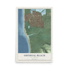 Map of Imperial Beach, California, 12 x 18 inch unframed archival matte print