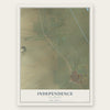 Independence, California map print, the full design