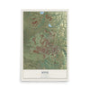 Map of Ione, California, 12 x 18 inch unframed archival matte print