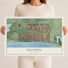Map of Isla Vista, California, 12 x 18 inch unframed archival matte print