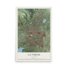 Map of La Verne, California, 12 x 18 inch unframed archival matte print