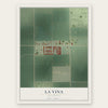 La Vina, California map print, the full design