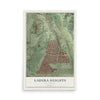 Map of Ladera Heights, California, 12 x 18 inch unframed archival matte print