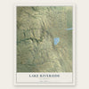 Lake Riverside, California map print, the full design