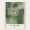 Linnell Camp, California map print, the full design
