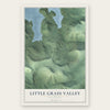 Little Grass Valley, California map print, the full design