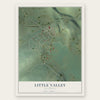 Little Valley, California map print, the full design
