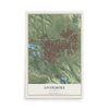Map of Livermore, California, 12 x 18 inch unframed archival matte print