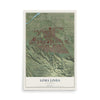 Map of Loma Linda, California, 12 x 18 inch unframed archival matte print