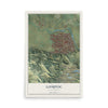 Map of Lompoc, California, 12 x 18 inch unframed archival matte print