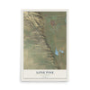 Map of Lone Pine, California, 12 x 18 inch unframed archival matte print