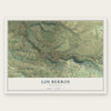 Los Berros, California map print, the full design