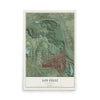 Map of Los Feliz, California, 12 x 18 inch unframed archival matte print