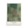 Map of Loyalton, California, 12 x 18 inch unframed archival matte print