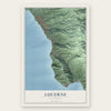 Lucerne, California map print, the full design