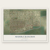 Madera Ranchos, California map print, the full design