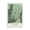 Map of Magalia, California, 12 x 18 inch unframed archival matte print