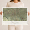Map of Mead Valley, California, 12 x 18 inch unframed archival matte print