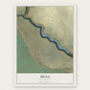Mesa, California map print, the full design