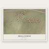 Mesa Verde, California map print, the full design
