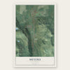 Meyers, California map print, the full design
