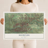 Map of Moorpark, California, 12 x 18 inch unframed archival matte print