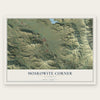 Moskowite Corner, California map print, the full design