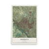 Map of Murrieta, California, 12 x 18 inch unframed archival matte print