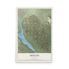 Map of Muscoy, California, 12 x 18 inch unframed archival matte print