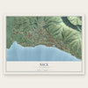 Nice, California map print, the full design