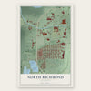 North Richmond, California map print, the full design