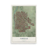 Map of Norwalk, California, 12 x 18 inch unframed archival matte print
