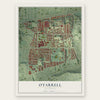 O'Farrell, California map print, the full design