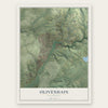 Olivenhain, California map print, the full design