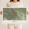 Map of Orcutt, California, 12 x 18 inch unframed archival matte print
