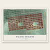 Pacific Heights, California map print, the full design
