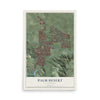 Map of Palm Desert, California, 12 x 18 inch unframed archival matte print