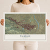 Map of Palmdale, California, 12 x 18 inch unframed archival matte print