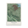 Map of Palo Alto, California, 12 x 18 inch unframed archival matte print