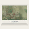 Parksdale, California map print, the full design