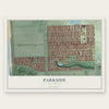 Parkside, California map print, the full design