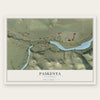 Paskenta, California map print, the full design