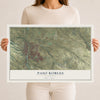 Map of Paso Robles, California, 12 x 18 inch unframed archival matte print