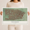 Map of Pico-Union, California, 12 x 18 inch unframed archival matte print