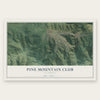 Pine Mountain Club, California map print, the full design