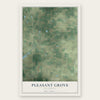 Pleasant Grove, California map print, the full design